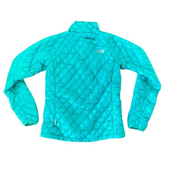 The North Face Women’s Thermaball Lightweight Packable Puffer Jacket Sz S Teal - Picture 5 of 14